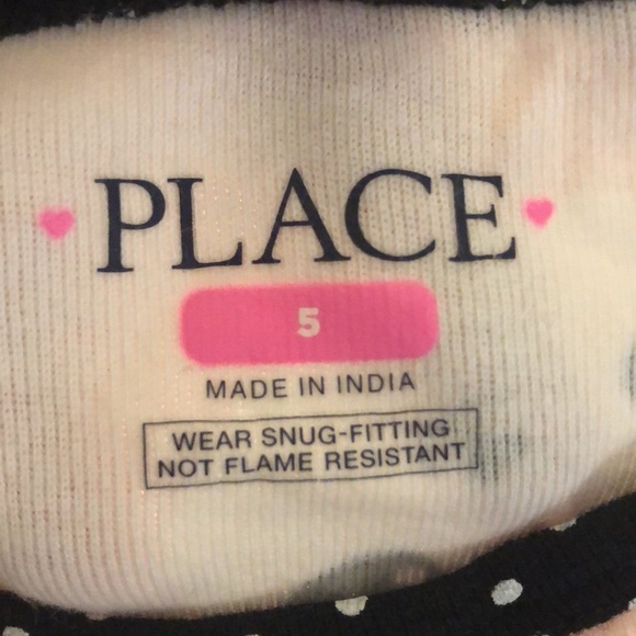 🎉4 for $20 The Children’s Place Pink Panda Pajama Set, size 5 - Picture 6 of 6